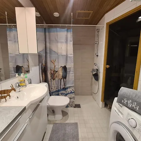 Rovakoti Saaga With Sauna, Gym Access, Smartlock * 罗瓦涅米